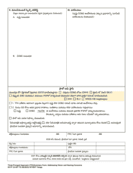 DCYF Form 23-007 Three-Pronged Approach (Tpa) Summary Form Addressing Vision and Hearing Concerns - Washington (Telugu), Page 2
