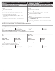 Form NWT8898 Application for Territorial Lands - Northwest Territories, Canada (English/French), Page 3