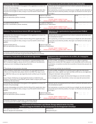 Form NWT8898 Application for Territorial Lands - Northwest Territories, Canada (English/French), Page 8
