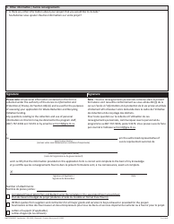 Form NWT9158 Waste Reduction and Recycling Initiative - $0-9,999 Application Form - for Projects up to $9,999 - Northwest Territories, Canada (English/French), Page 5