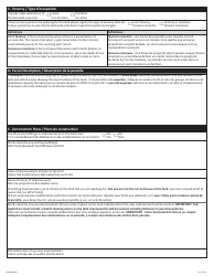 Form NWT9088 Application for Commissioner&#039;s Land - Northwest Territories, Canada (English/French), Page 2