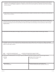Form NWT8900 Application for Land Use Permit (For Applications in the Inuvialuit Settlement Region Only) - Northwest Territories, Canada (English/French), Page 2