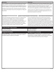 Form NWT9026 Application to Handle Wildlife - Northwest Territories, Canada (English/French), Page 2