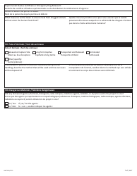 Form NWT9026 Application to Handle Wildlife - Northwest Territories, Canada (English/French), Page 7
