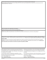 Form NWT9193 Covid Regional Harvesting, Training and Mentorship Support Program Application Form - Northwest Territories, Canada (English/French), Page 3