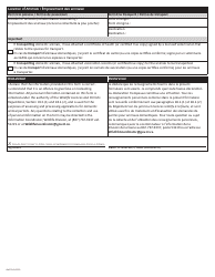 Form NWT9111 Application for a Domestic Animal Permit - Northwest Territories, Canada (English/French), Page 2