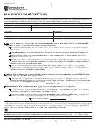 Document preview: Form DL-63RID Real Id Indicator Request Form - Pennsylvania