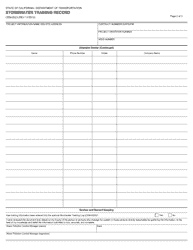 Form CEM-2023 Stormwater Training Record - California, Page 2