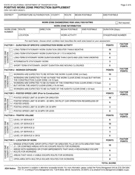 Form CEM-1303 Positive Work Zone Protection Supplement - California, Page 2