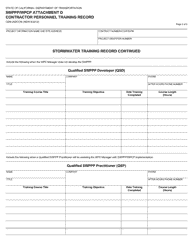 Form CEM-20DCON Attachment D Contractor Personnel Training Record - California, Page 2