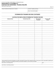 Form CEM-20DCON Attachment D Contractor Personnel Training Record - California, Page 5