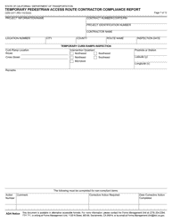 Form CEM-2311 Temporary Pedestrian Access Route Contractor Compliance Report - California, Page 7