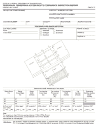 Form CEM-2301 Temporary Pedestrian Access Route Compliance Inspection Report - California, Page 6