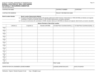 Form CEM-1902 Burial Location of Soil Containing Naturally Occurring Asbestos - California