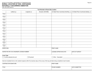 Form CEM-1902 Burial Location of Soil Containing Naturally Occurring Asbestos - California, Page 2