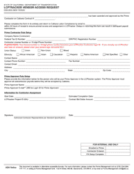 Document preview: Form CEM-2500 Lcptracker Vendor Access Request - California