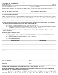 Form CEM-2503 Statement of Compliance - California