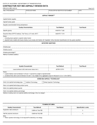 Form CEM-3512 Contractor Hot Mix Asphalt Design Data - California, Page 5
