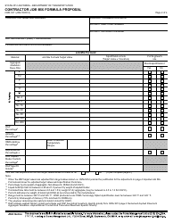 Form CEM-3511 Contractor Job Mix Formula Proposal - California, Page 2