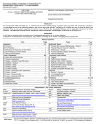 Document preview: Form CEM-0606 Construction Safety Checklists - California