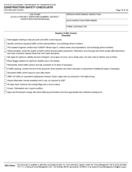 Form CEM-0606 Construction Safety Checklists - California, Page 16