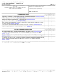 Form CEM-0606 Construction Safety Checklists - California, Page 19