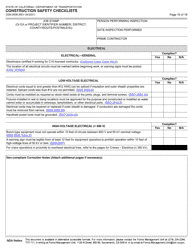 Form CEM-0606 Construction Safety Checklists - California, Page 20