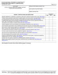 Form CEM-0606 Construction Safety Checklists - California, Page 7
