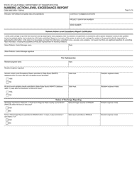 Form CEM-2062 Numeric Action Level Exceedance Report - California, Page 3