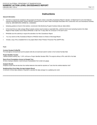 Form CEM-2062 Numeric Action Level Exceedance Report - California, Page 4