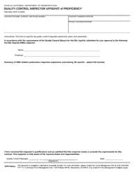 Document preview: Form CEM-3802 Quality Control Inspector Affidavit of Proficiency - California