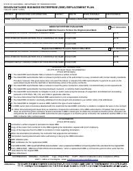 Form CEM-2421 Disadvantaged Business Enterprise (Dbe) Replacement Plan - California, Page 2