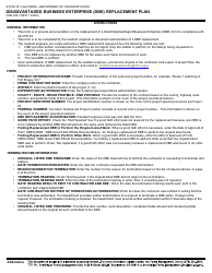 Form CEM-2421 Disadvantaged Business Enterprise (Dbe) Replacement Plan - California, Page 3