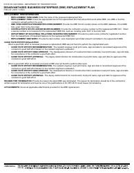 Form CEM-2421 Disadvantaged Business Enterprise (Dbe) Replacement Plan - California, Page 4