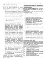 Instructions for Form 502 Pass-Through Entity Return of Income and Return of Nonresident Withholding Tax - Virginia, Page 11