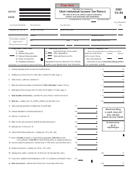 Form TC-40 Utah Individual Income Tax Return - Utah