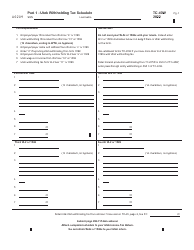 Form TC-40 Utah Individual Income Tax Return - Utah, Page 8