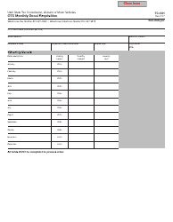 Document preview: Form TC-72H Ots Monthly Decal Requisition - Utah