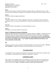 General Information for Certification as a Rehabilitation Provider - Virginia, Page 3