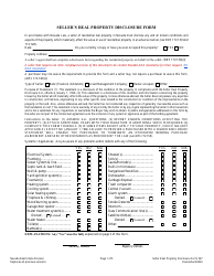 Document preview: Form 547 Seller's Real Property Disclosure Form - Nevada