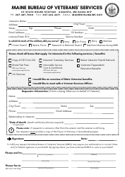 Military Discharge Records Request - Maine