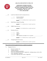 RC Form 801 Application for Registration as a Vendor in the State of Arkansas - Arkansas, Page 2