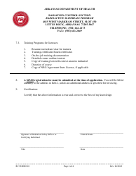RC Form 801 Application for Registration as a Vendor in the State of Arkansas - Arkansas, Page 4