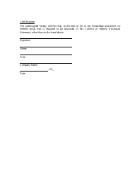 Conflict of Interest Disclosure Statement - Washington, D.C., Page 2