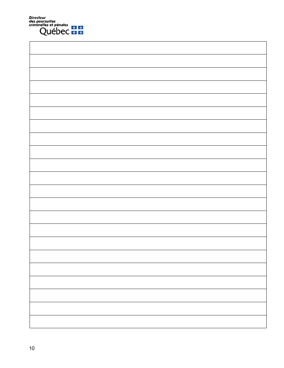 Request for an Attestation for the Purpose of Resiliating a Lease on Grounds of Sexual Violence, Spousal Violence or Violence Towards a Child Living in the Dwelling Covered by the Lease - Quebec, Canada, Page 10