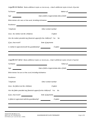 Form KRN SUP CRT PB8524 Guardianship Questionnaire - County of Kern, California, Page 3