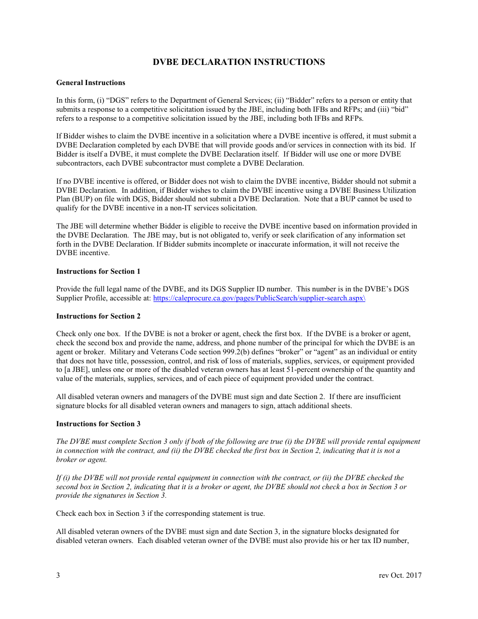 Attachment 10 Dvbe Declaration - County of Kern, California, Page 3