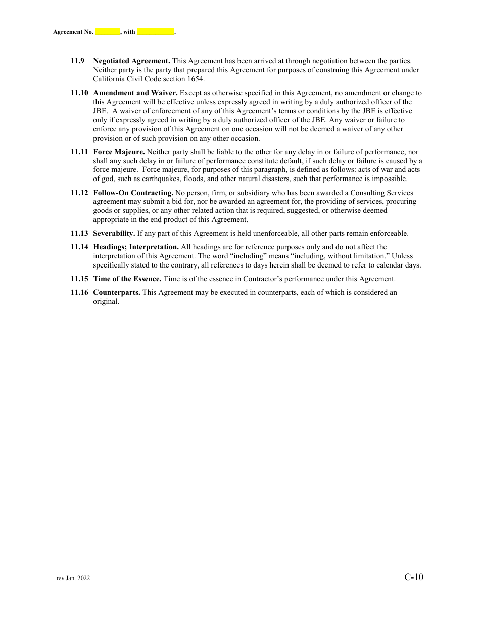 Attachment 2 Master Service Agreement Terms and Conditions - Sample - County of Kern, California, Page 17