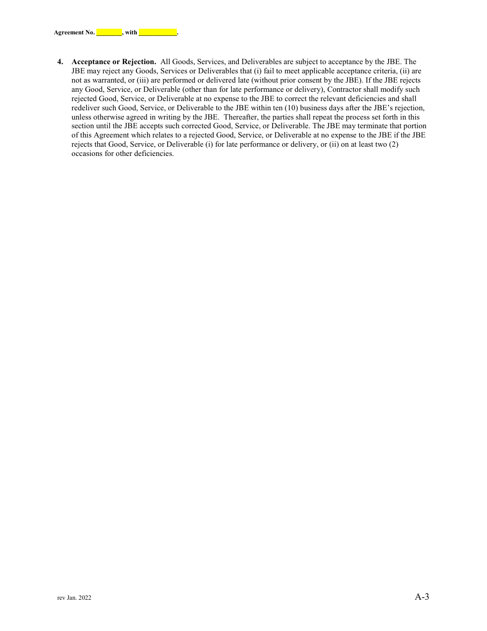 Attachment 2 Master Service Agreement Terms and Conditions - Sample - County of Kern, California, Page 4