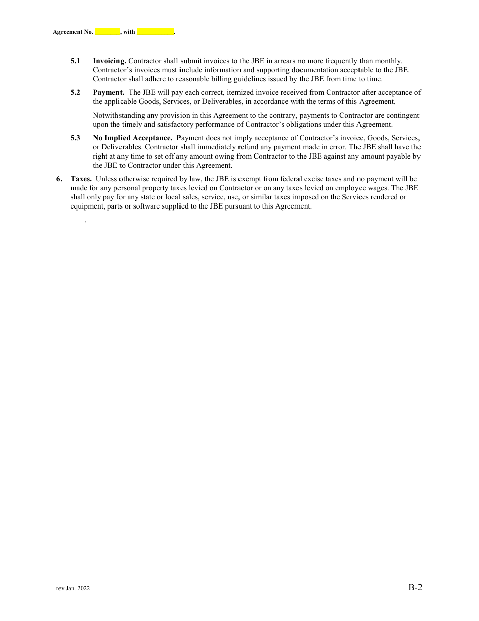 Attachment 2 Master Service Agreement Terms and Conditions - Sample - County of Kern, California, Page 7